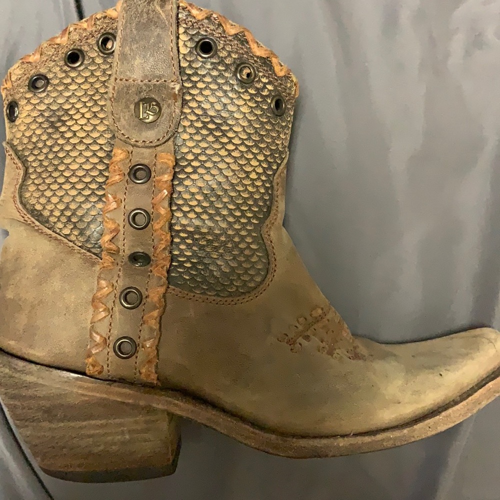 Liberty black snake skin boots